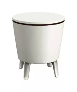 TAVOLINO PORTAGHIACCIO PORTATILE KETER "COOL BAR" BIANCO, 49,5X49,5X84,5 CM